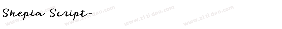 Shepia Script字体转换